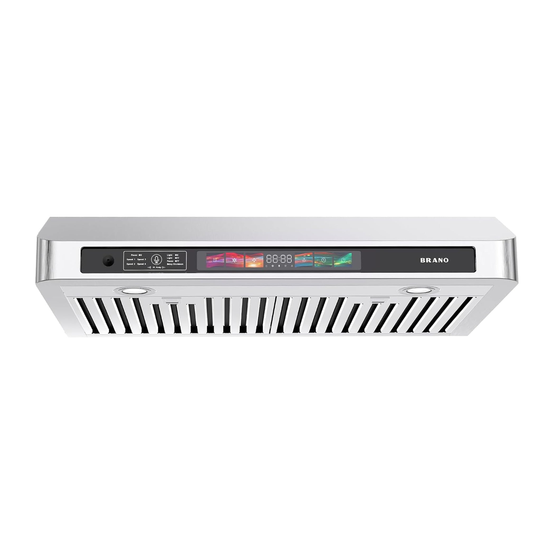 900 CFM Under Cabinet Range Hood with Voice/Gesture/Touch Control,4-Sp