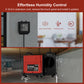 160 Pint Crawl Space Commercial Dehumidifier, with Drain Hose, Industry Water Damage Unit, Auto Defrost, Memory Start, 24 H Timer