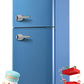 2 Door Mini Fridge,3.5 CU FT Removable Glass Shelves Small Drink Food Storage Cooler for Office, Dorm, Apartment(FLS-80)