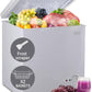 KRIB BLING 7.0 Cu.Ft Chest Freezer 7 Gears Temperature Control(-4°F to 6.8°F), with Two Removable Basket, for House, Kitchen, Garage, Basement, Shop