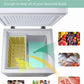 KRIB BLING 3.5 Cu.Ft Chest Freezer 7 Gears Temperature Control(-18°F to -46°F), with a Removable Basket, for House, Kitchen, Garage, Basement, Shop