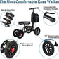 Economical All Terrain Foldable Knee Scooter for Foot Injuries Compact Crutches Alternative