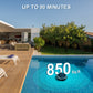 Lienuis Cordless Pool Vacuum Robot for Up to 850 Sq.ft,90 Mins Runtime,with Powerful Suction,DirtLock Tech,Self-Parking